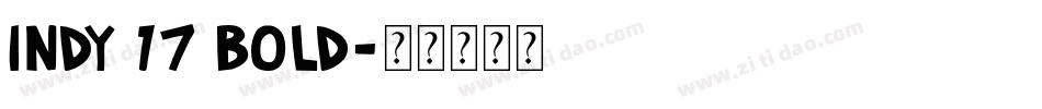 Indy 17 Bold字体转换